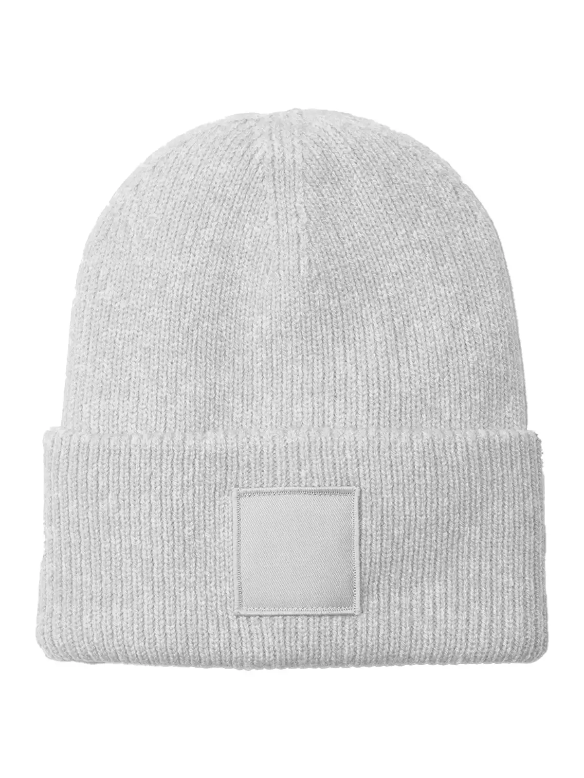 Immagine Berretto in maglia a costine, doppio strato- Deep Cuffed Tonal Patch Beanie 