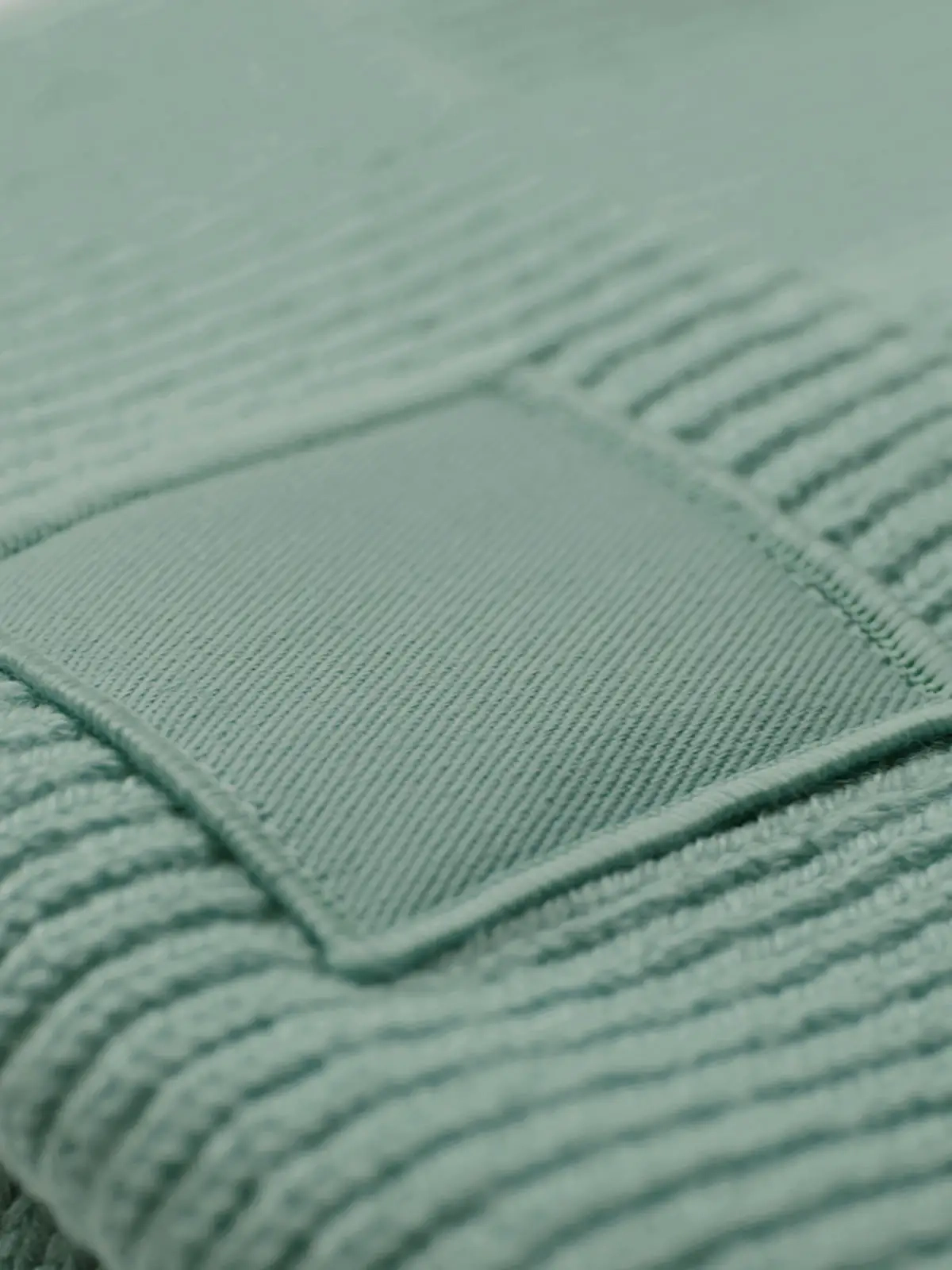 Immagine Berretto in maglia a costine, doppio strato- Deep Cuffed Tonal Patch Beanie 