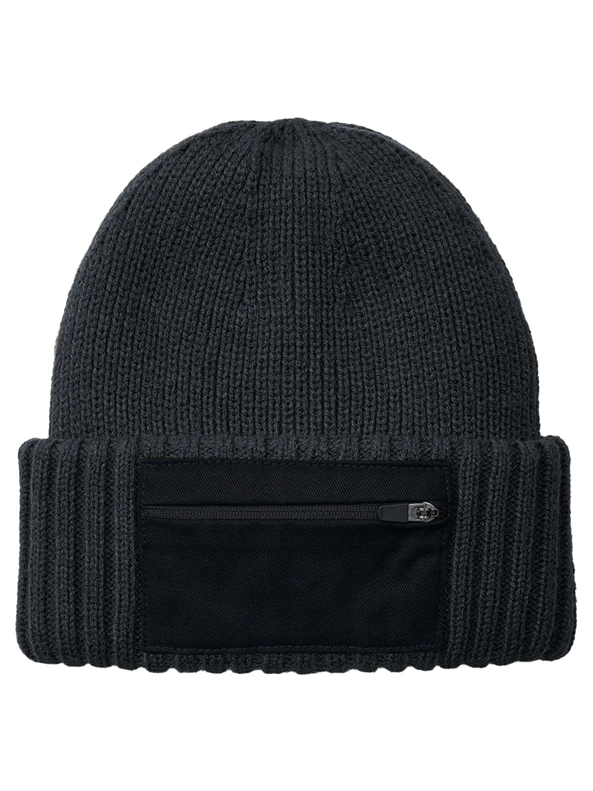 Immagine Berretto in maglia a doppio strato - Zip Patch Beanie