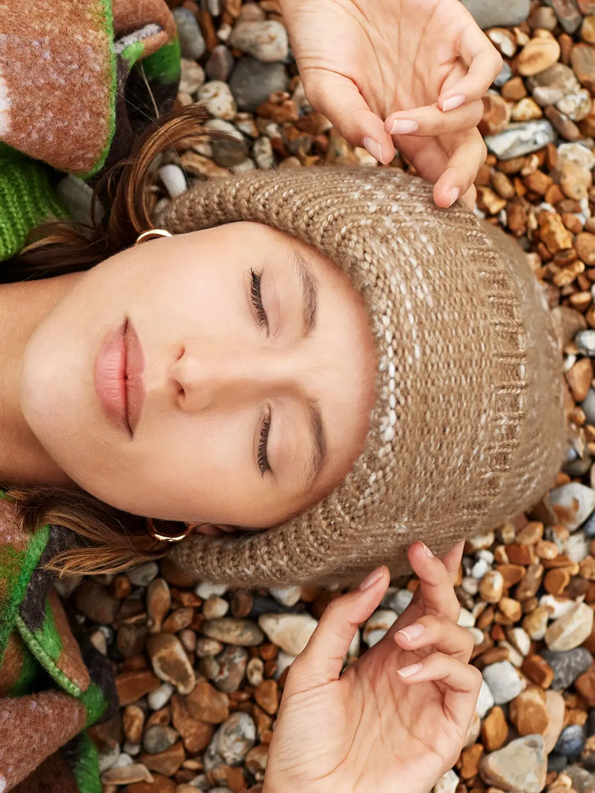 Immagine Berretto pesante in filato multiplo, cupola studiata per il massimo comfort - Chunky Knitted