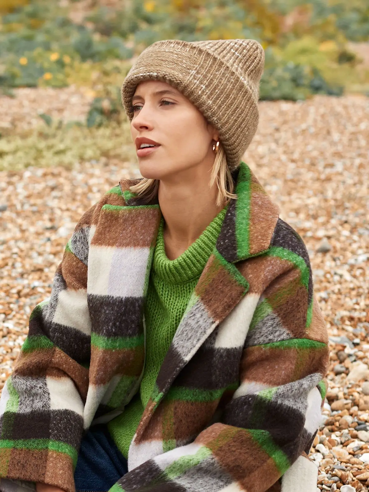 Immagine Berretto pesante in filato multiplo, cupola studiata per il massimo comfort - Chunky Knitted