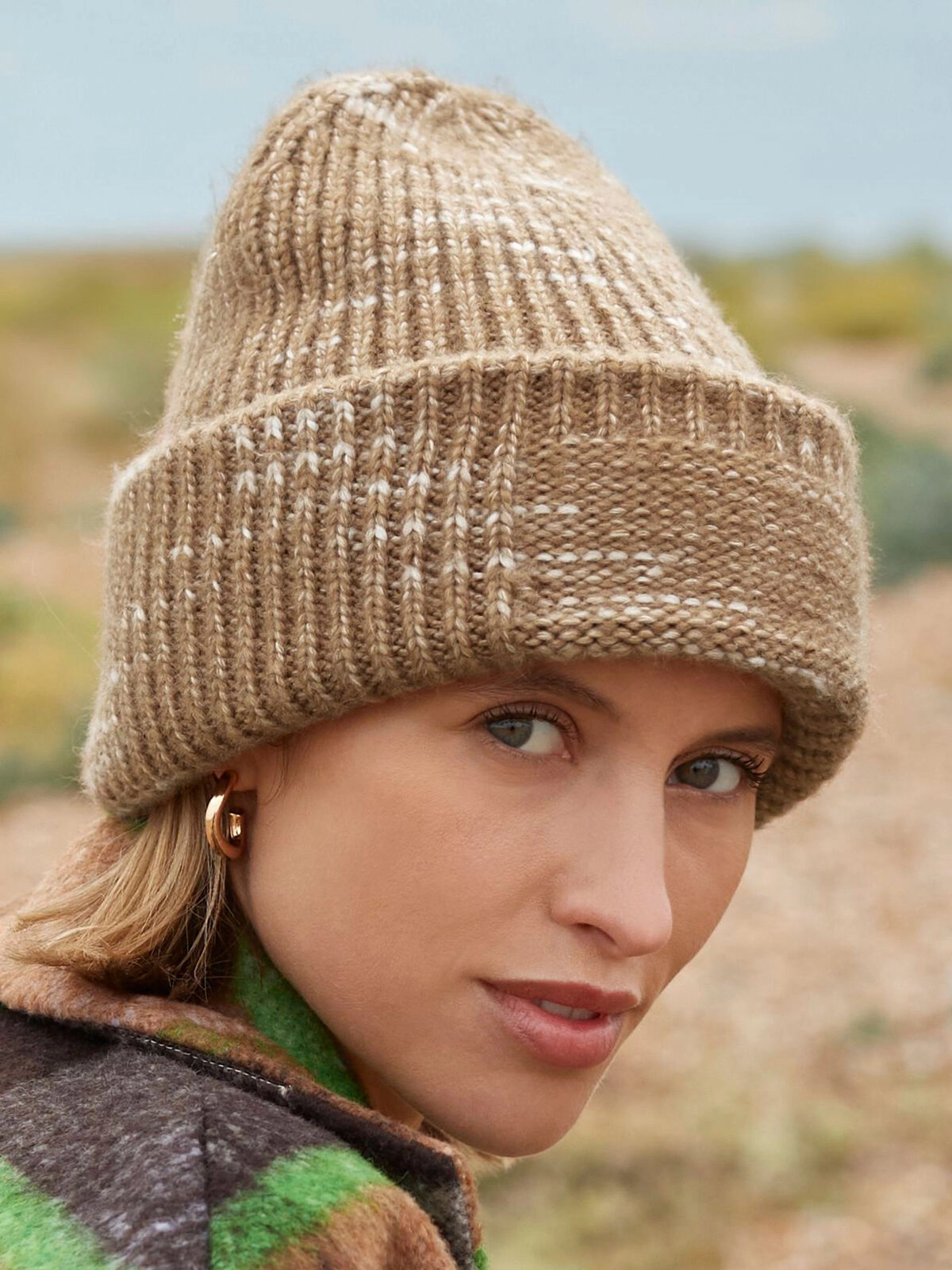 Immagine Berretto pesante in filato multiplo, cupola studiata per il massimo comfort - Chunky Knitted