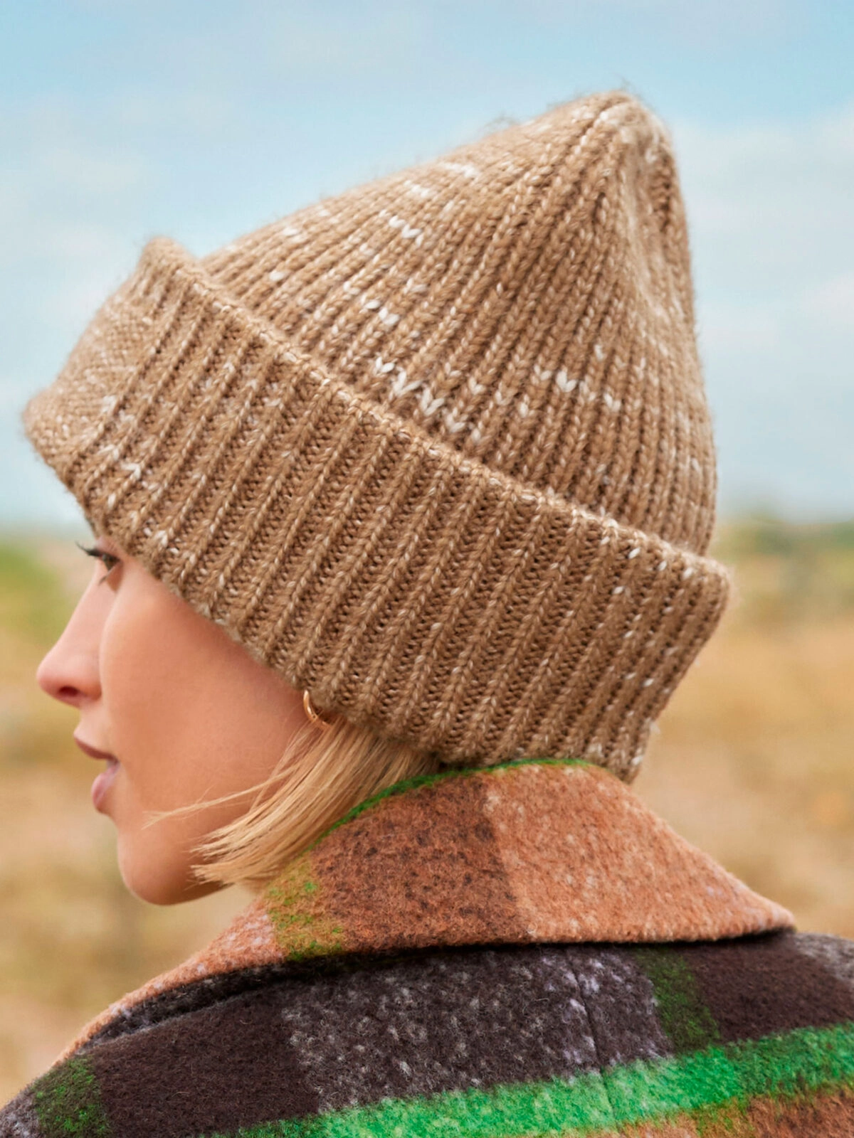 Immagine Berretto pesante in filato multiplo, cupola studiata per il massimo comfort - Chunky Knitted