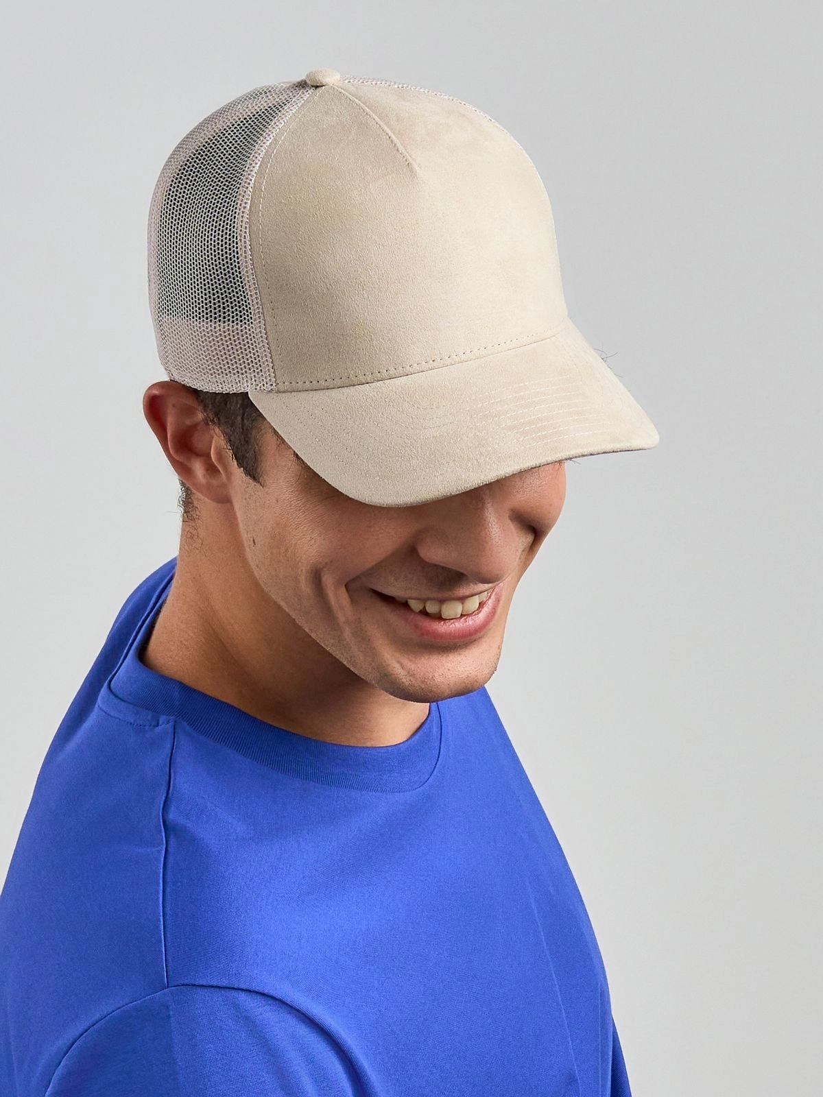 Immagine Cappello a 5 pannelli, effetto scamosciato - Rapper suede-S
