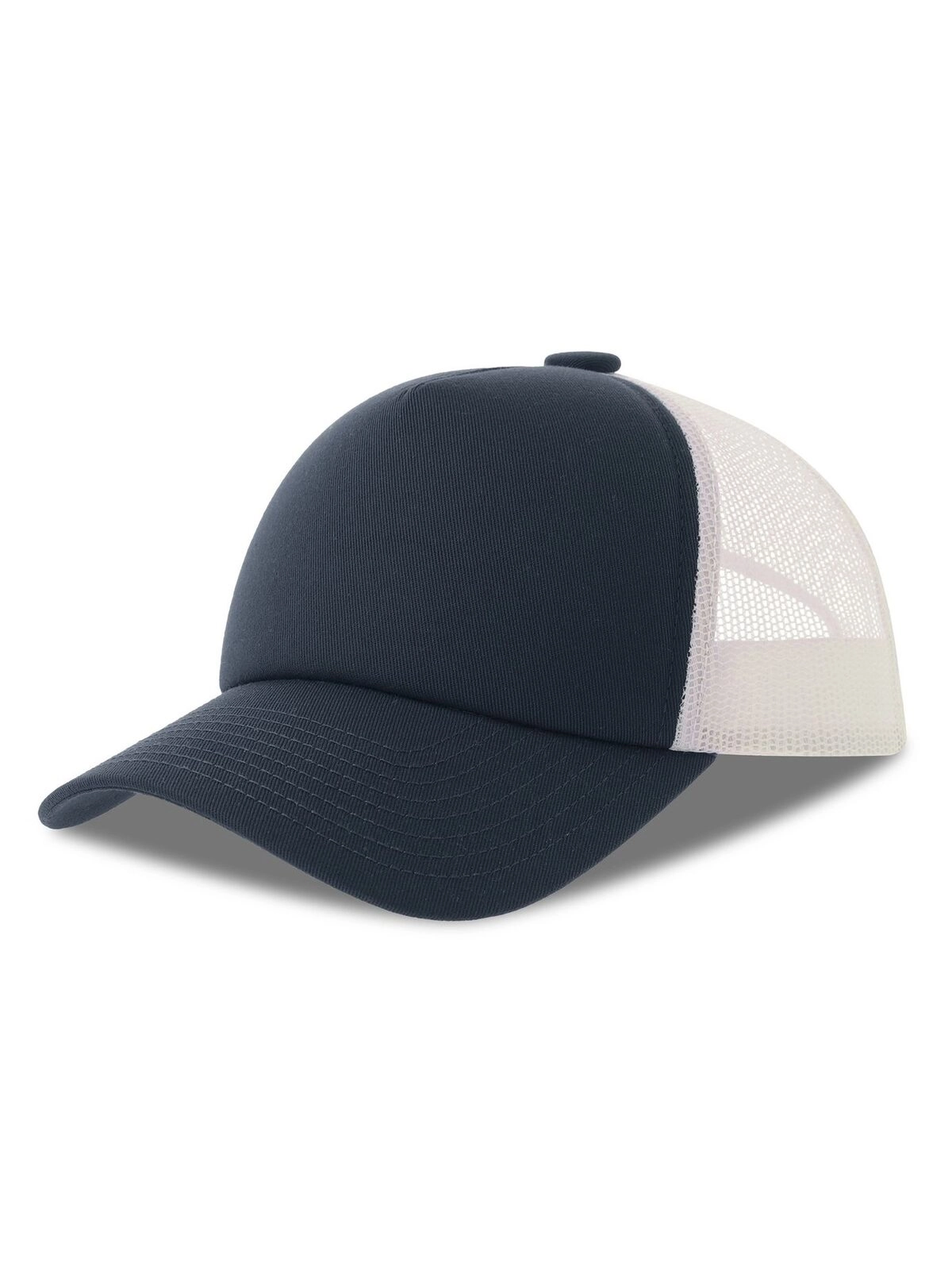 Immagine Cappello a 5 pannelli, pannello frontale strutturato, interno della visiera in plastica riciclata, chiusura snap-back, - Record-S
