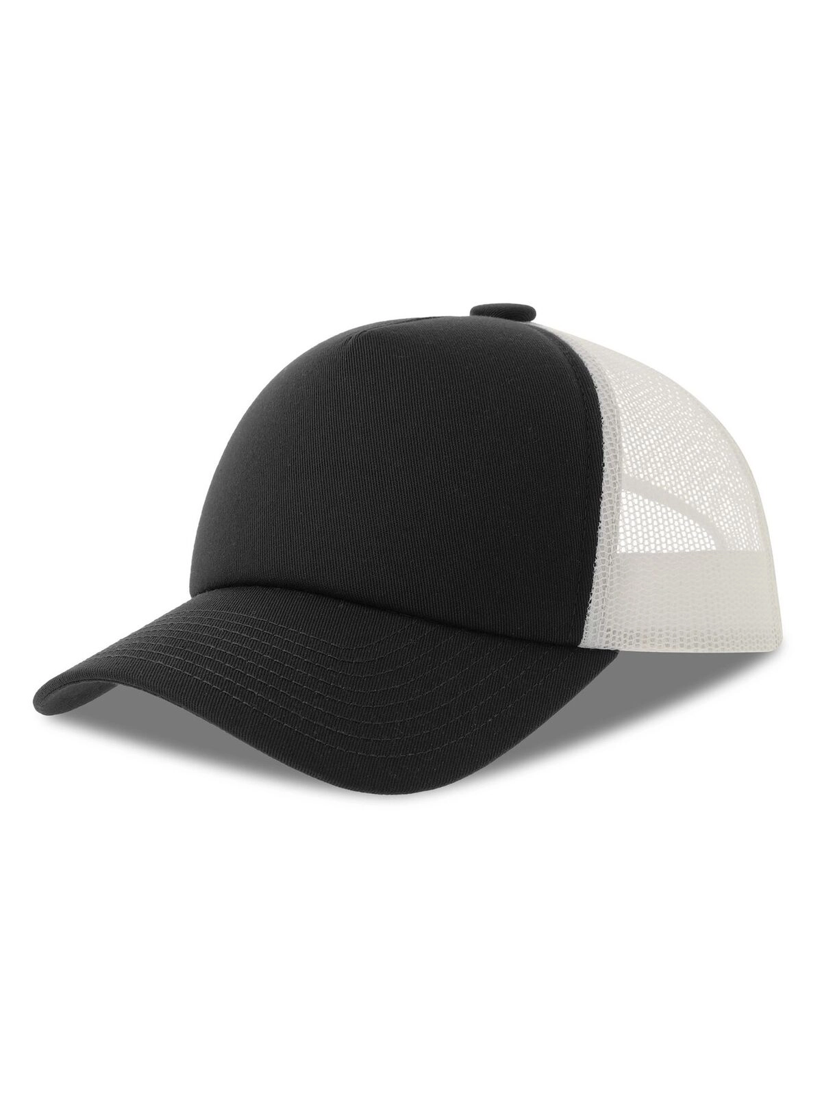 Immagine Cappello a 5 pannelli, pannello frontale strutturato, interno della visiera in plastica riciclata, chiusura snap-back, - Record-S