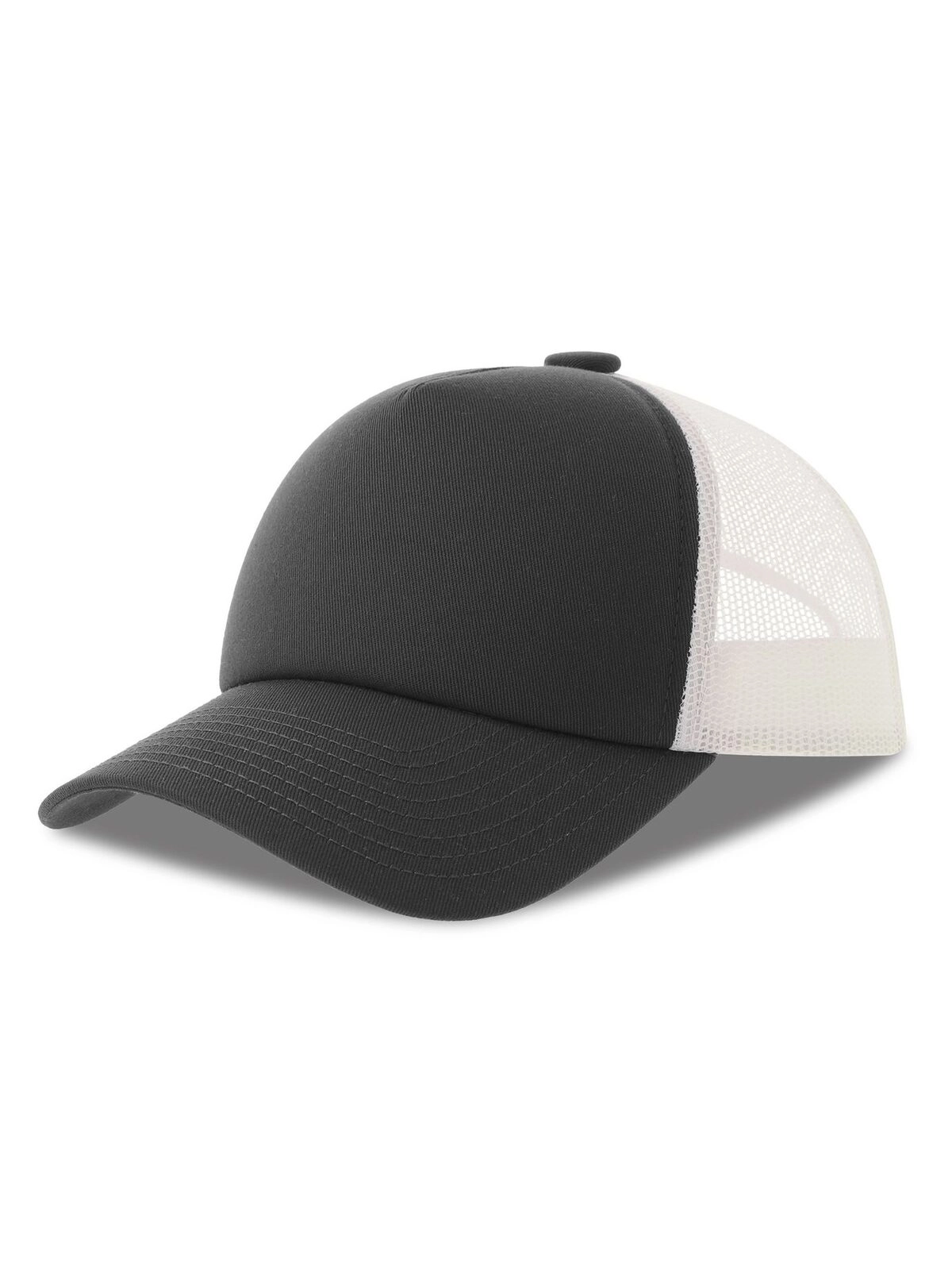 Immagine Cappello a 5 pannelli, pannello frontale strutturato, interno della visiera in plastica riciclata, chiusura snap-back, - Record-S