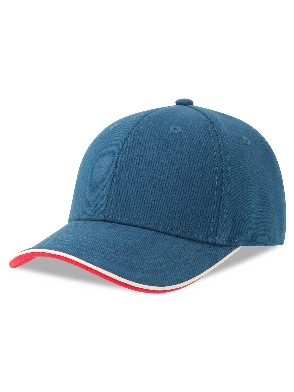 Immagine Cappello a 6 pannelli in cotone twill spazzolato effetto pesca - Pilot piping sandwich-S