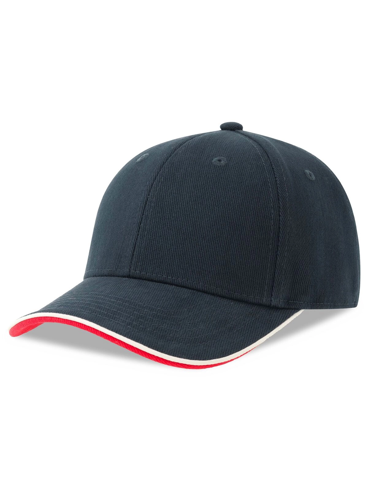 Immagine Cappello a 6 pannelli in cotone twill spazzolato effetto pesca - Pilot piping sandwich-S