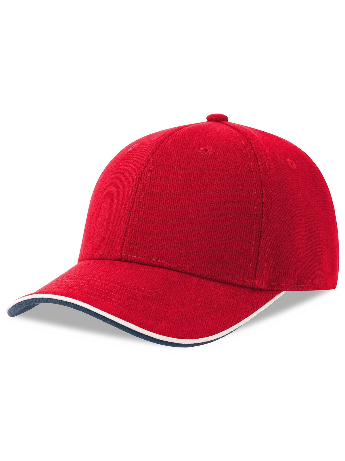 Immagine Cappello a 6 pannelli in cotone twill spazzolato effetto pesca - Pilot piping sandwich-S