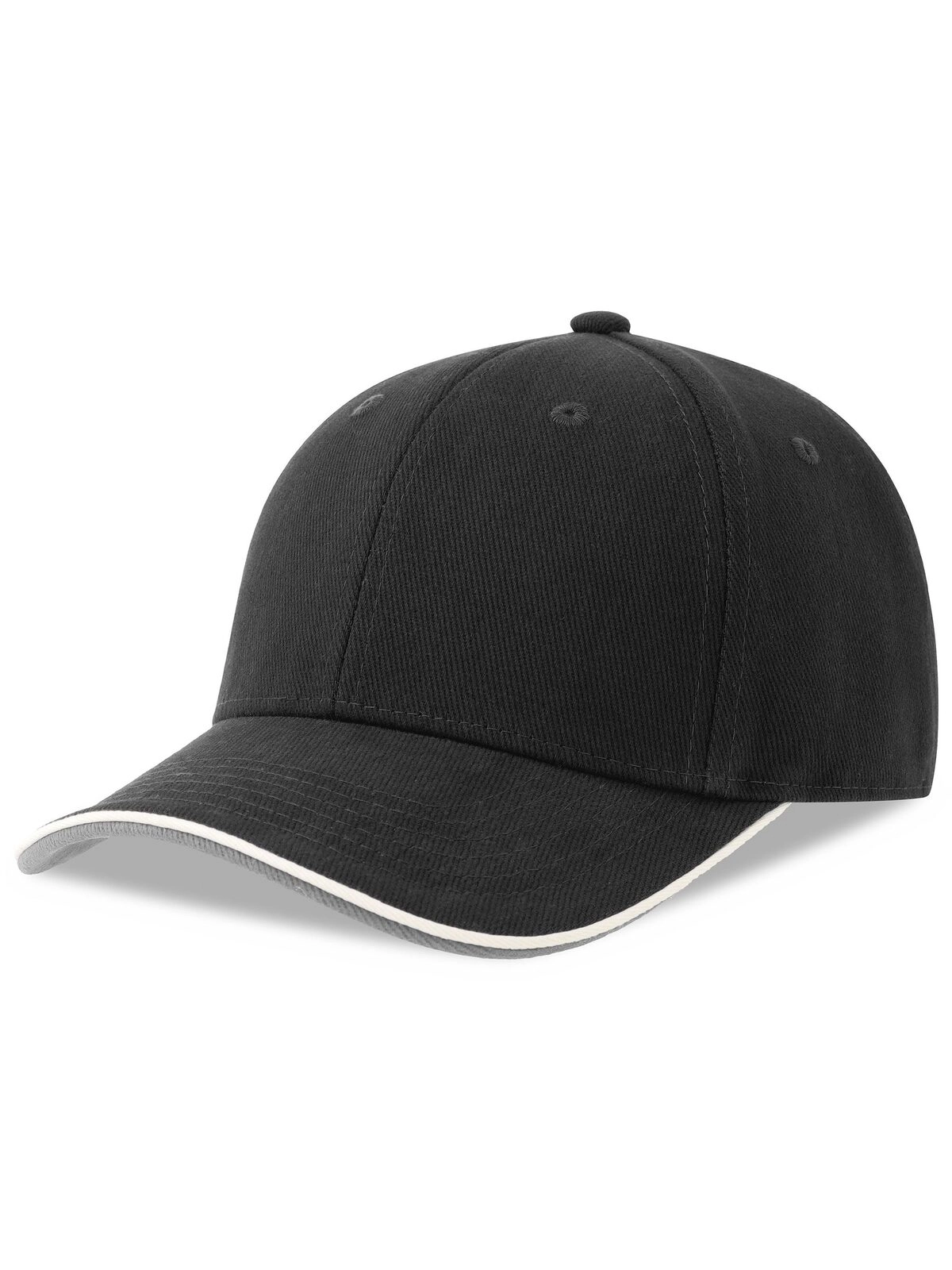 Immagine Cappello a 6 pannelli in cotone twill spazzolato effetto pesca - Pilot piping sandwich-S