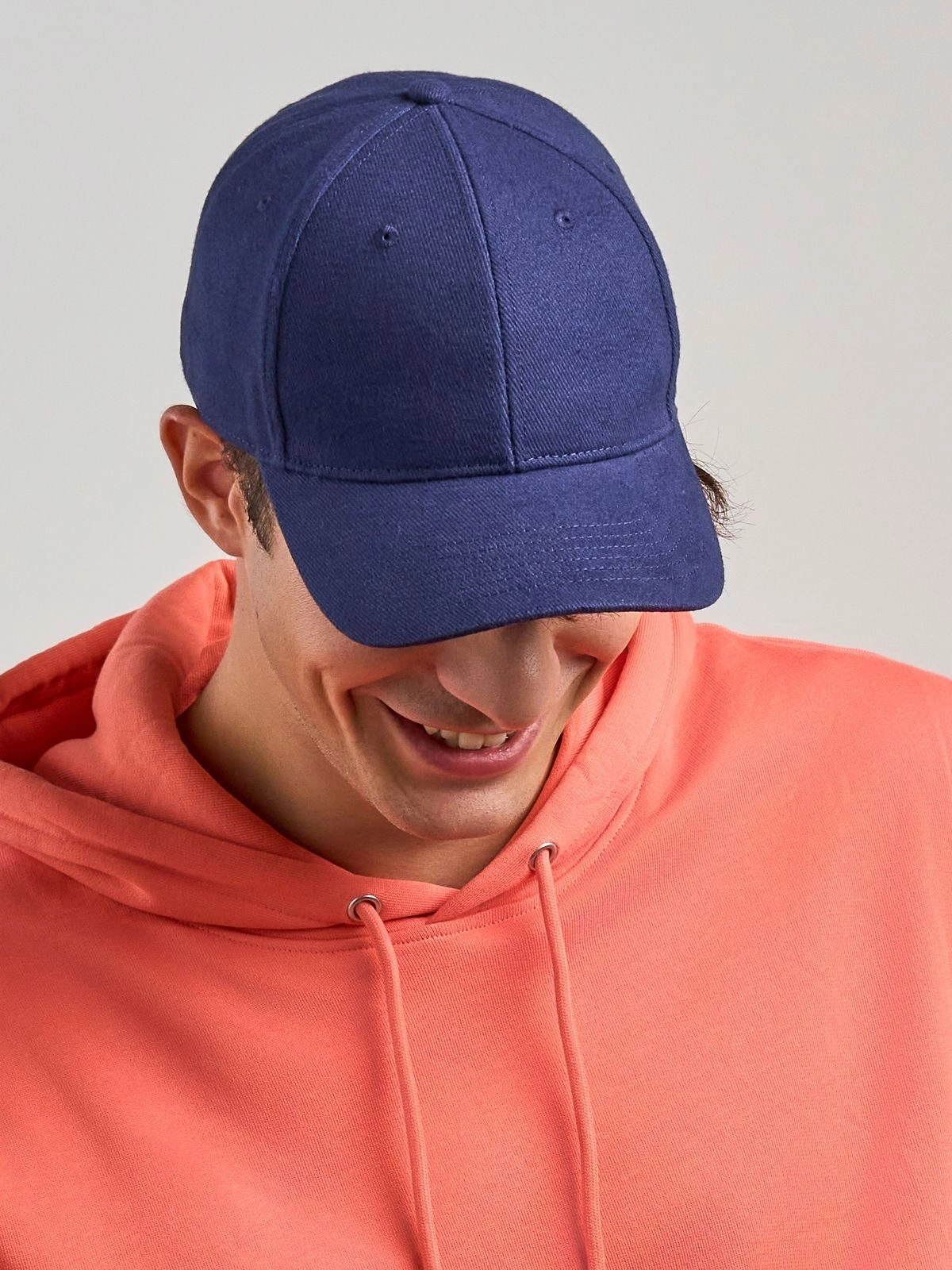 Immagine Cappello a 6 pannelli in cotone twill spazzolato effetto pesca - Pilot-S
