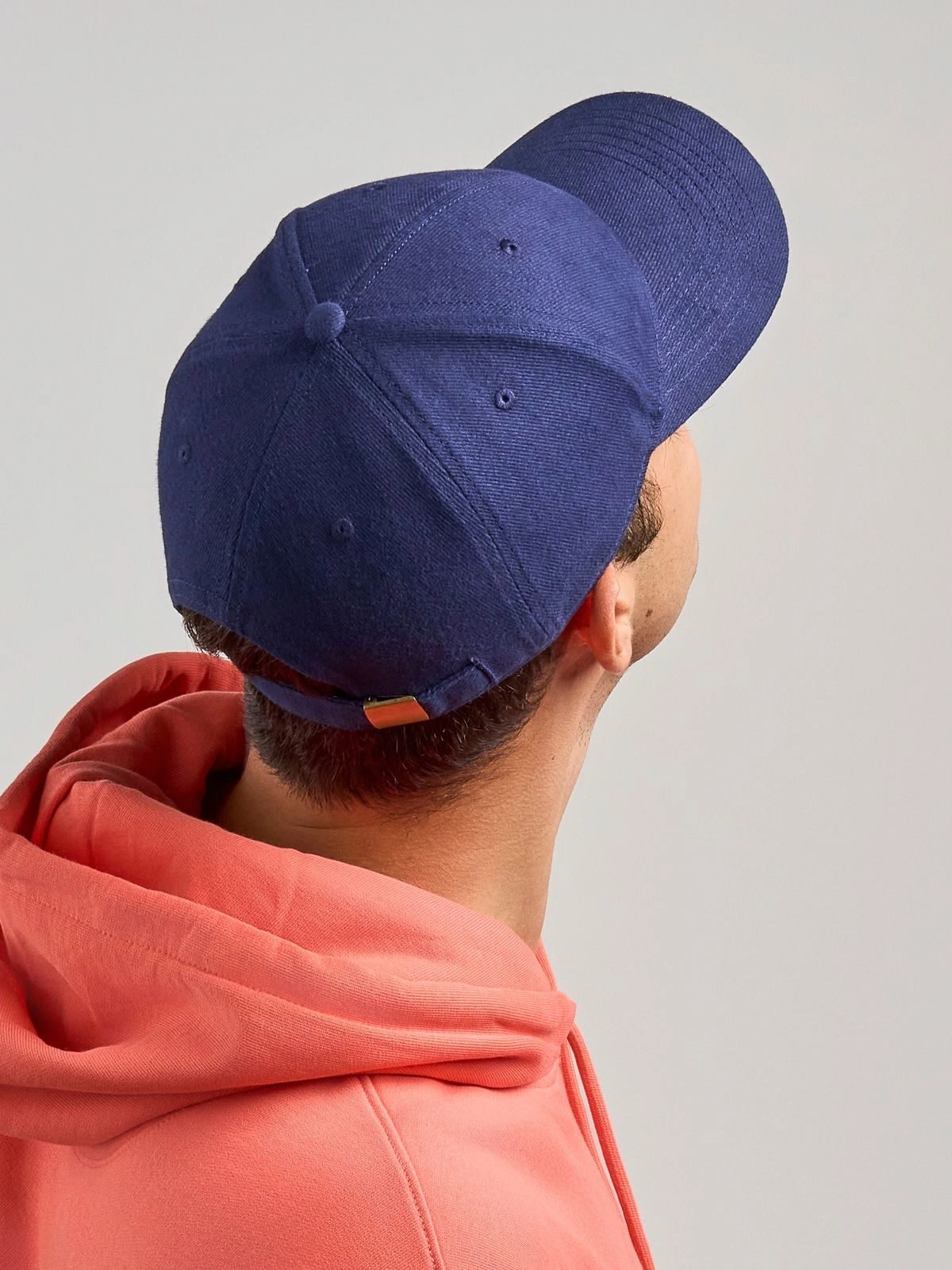 Immagine Cappello a 6 pannelli in cotone twill spazzolato effetto pesca - Pilot-S