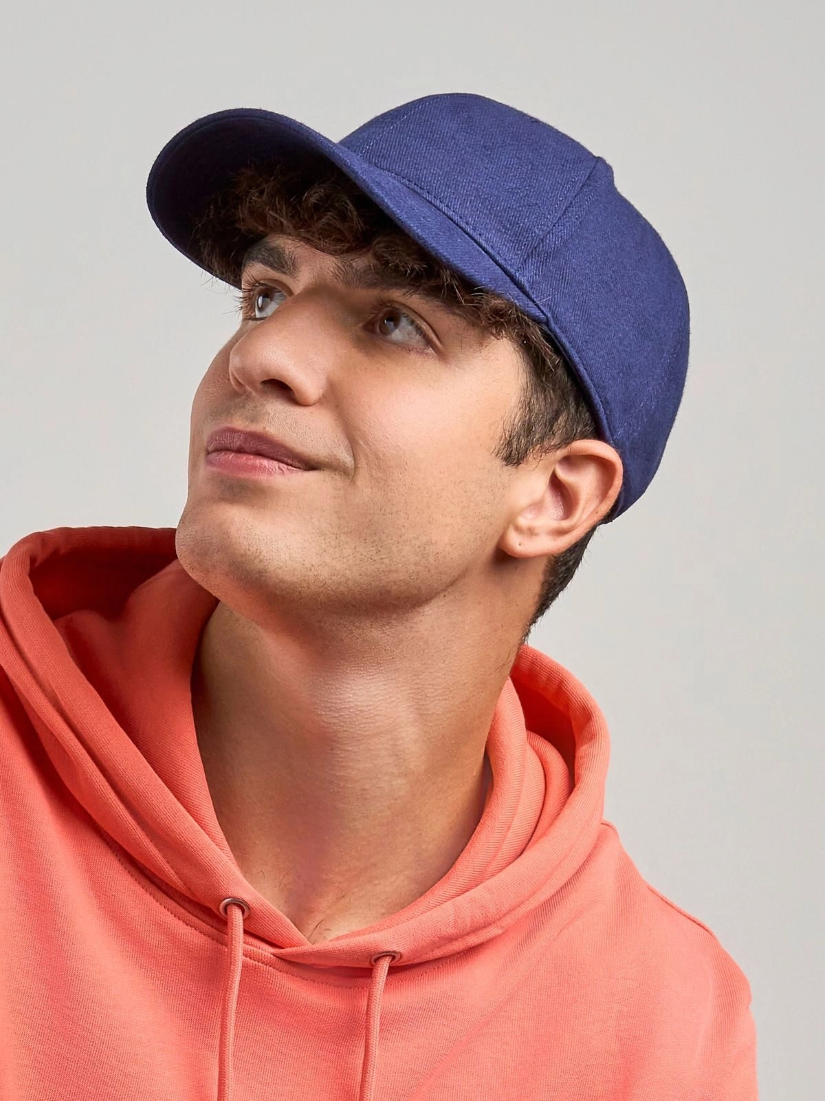 Immagine Cappello a 6 pannelli in cotone twill spazzolato effetto pesca - Pilot-S