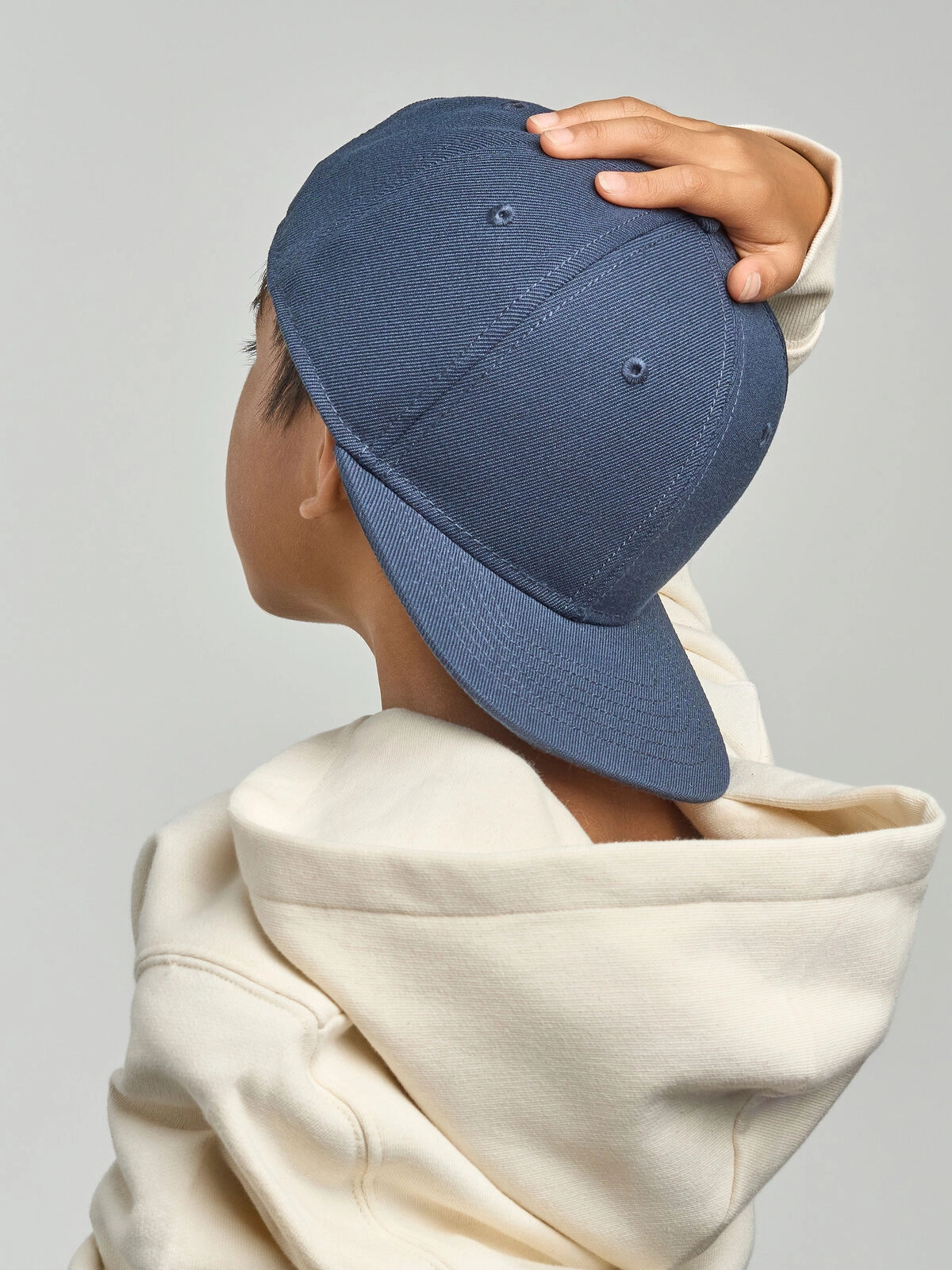 Immagine Cappello 6 pannelli da bambino in poliestere riciclato - Kid Snap Back-S