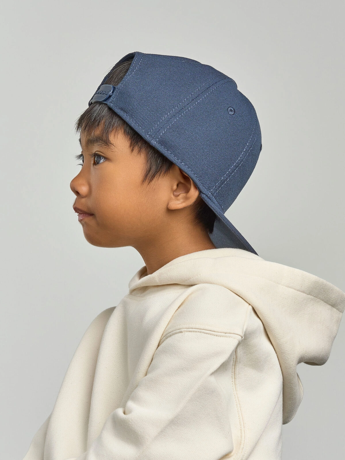 Immagine Cappello 6 pannelli da bambino in poliestere riciclato - Kid Snap Back-S