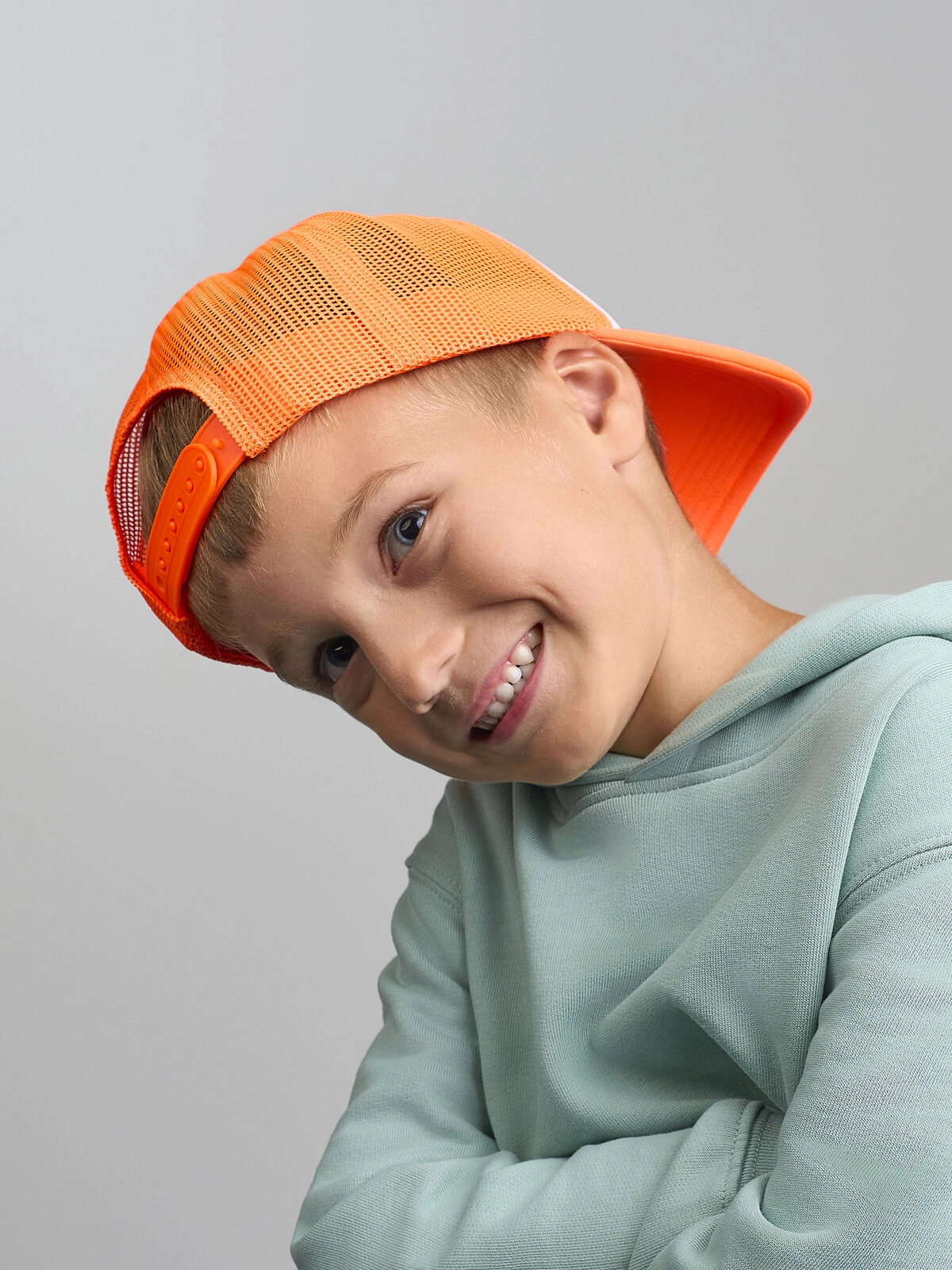 Immagine Cappello a 5 pannelli da bambino, con pannello frontale in poliestere imbottito - Kid rapper-S