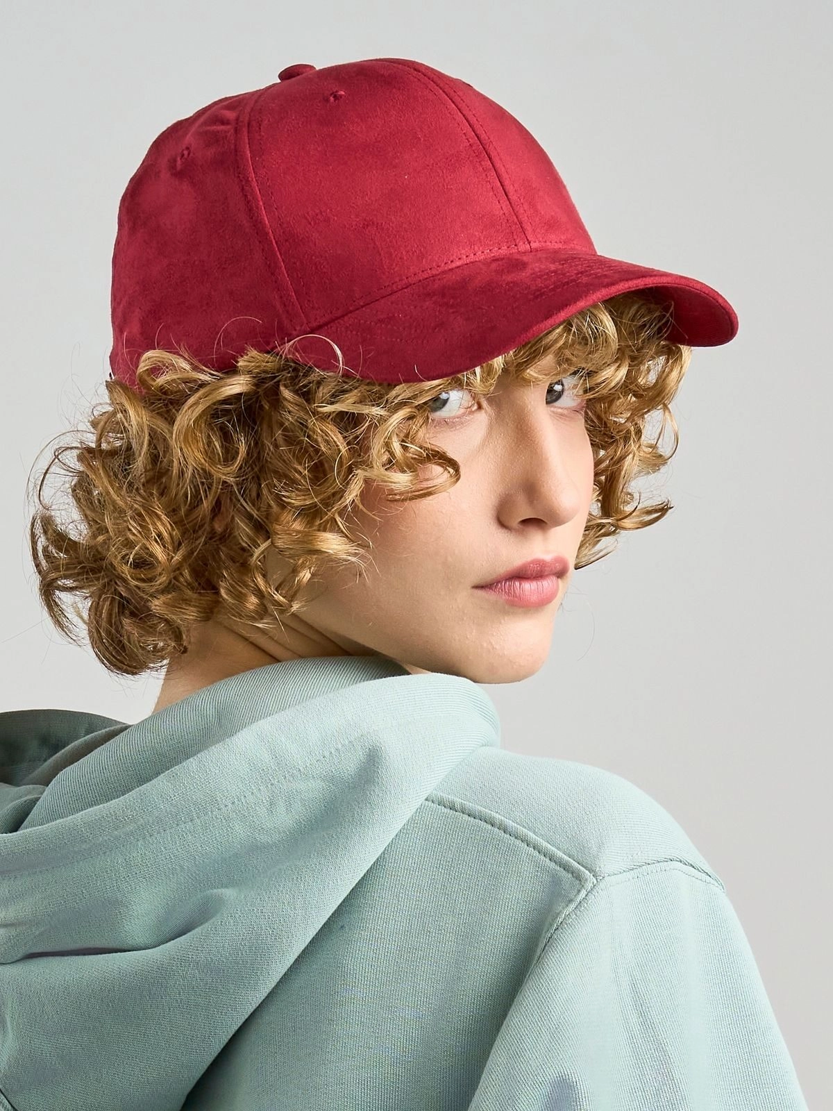 Immagine Cappello a 6 pannelli, con pannelli frontali strutturati, effetto camoscio - Fam-S
