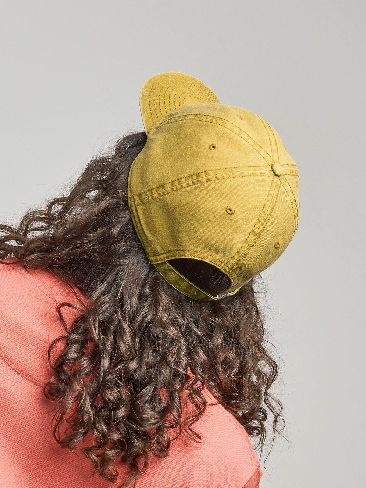 Immagine Cappello a 6 pannelli destrutturati, lavaggio effetto invecchiato - Digg-S