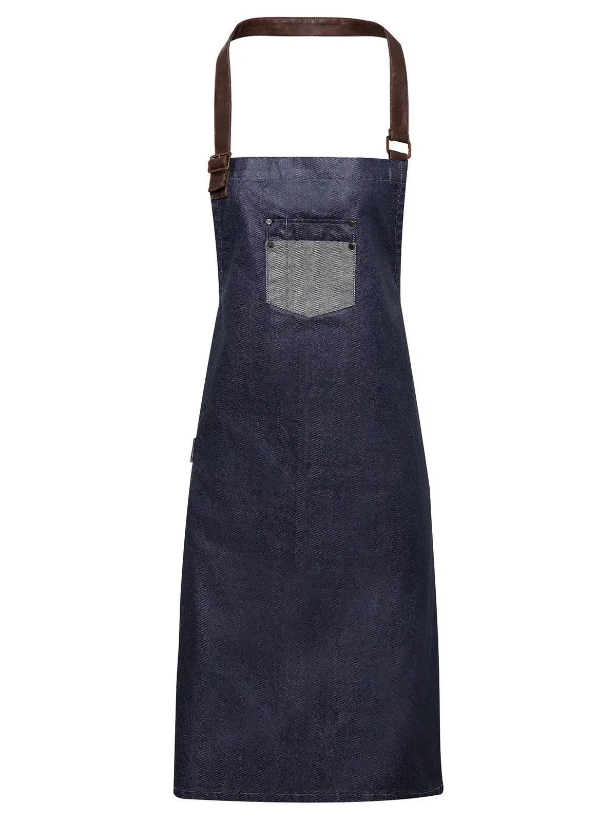 Immagine Division Waxed Look Denim With Faux Leather ather