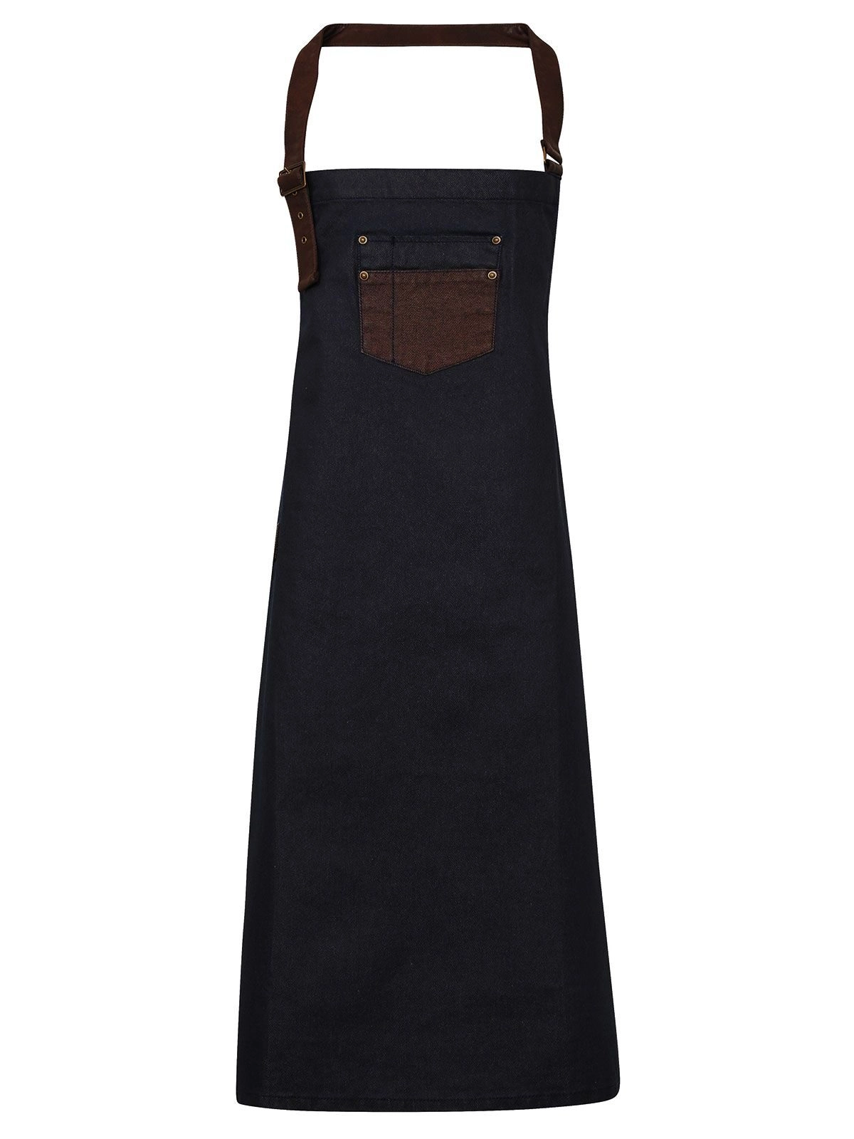 Immagine Division Waxed Look Denim With Faux Leather ather