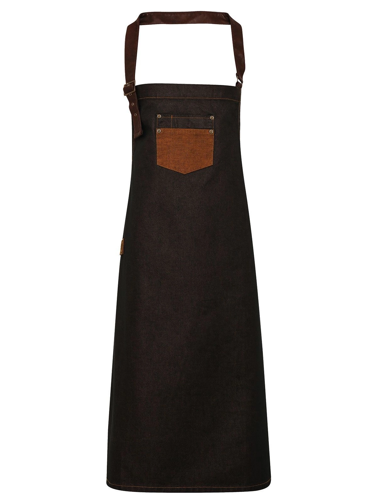 Immagine Division Waxed Look Denim With Faux Leather ather