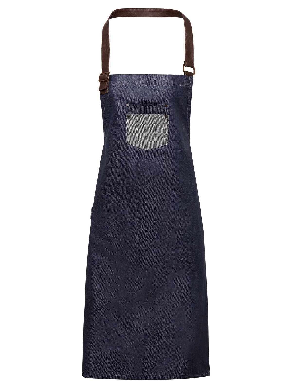 Immagine Division Waxed Look Denim With Faux Leather ather