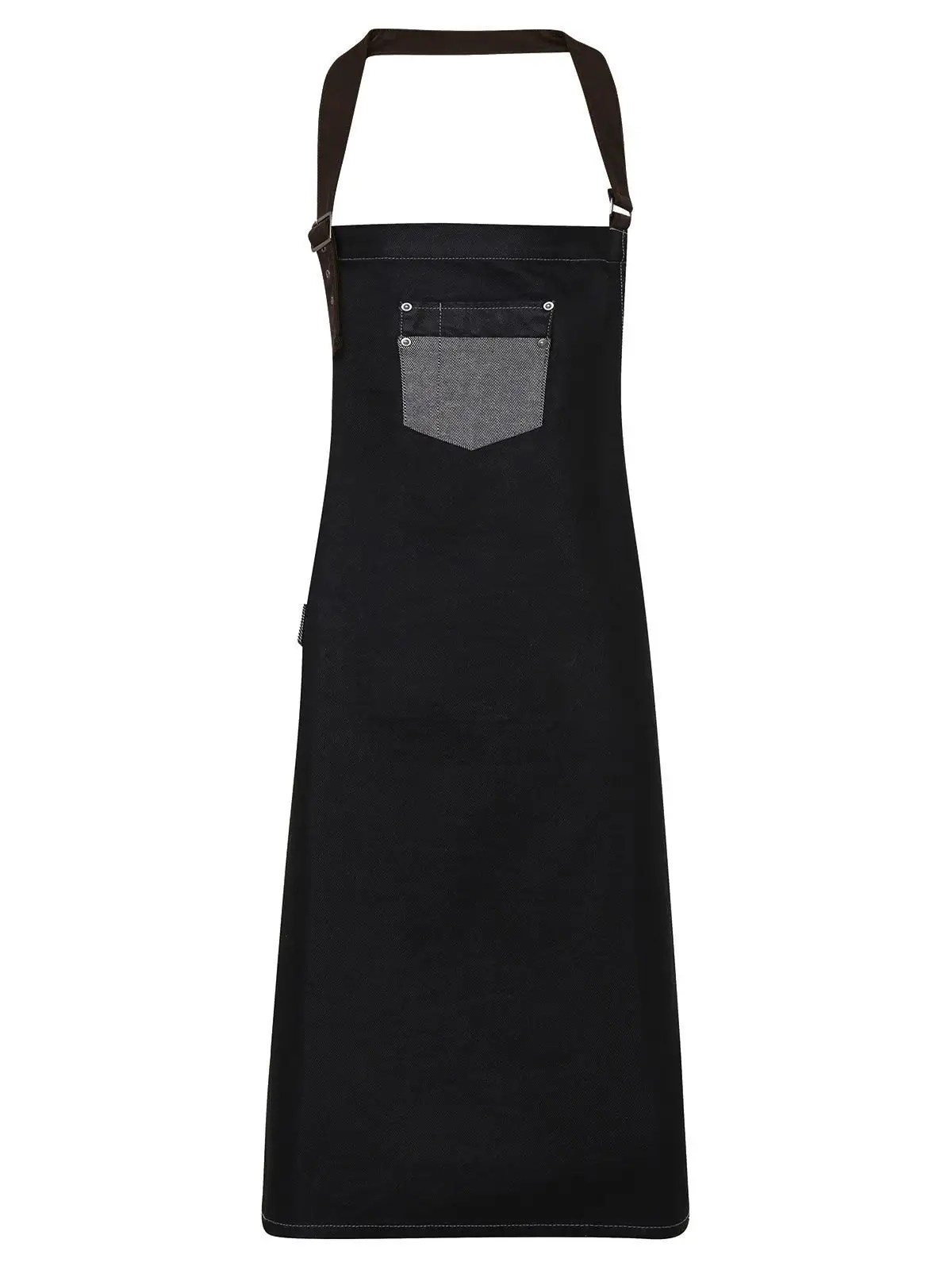 Immagine Division Waxed Look Denim With Faux Leather ather