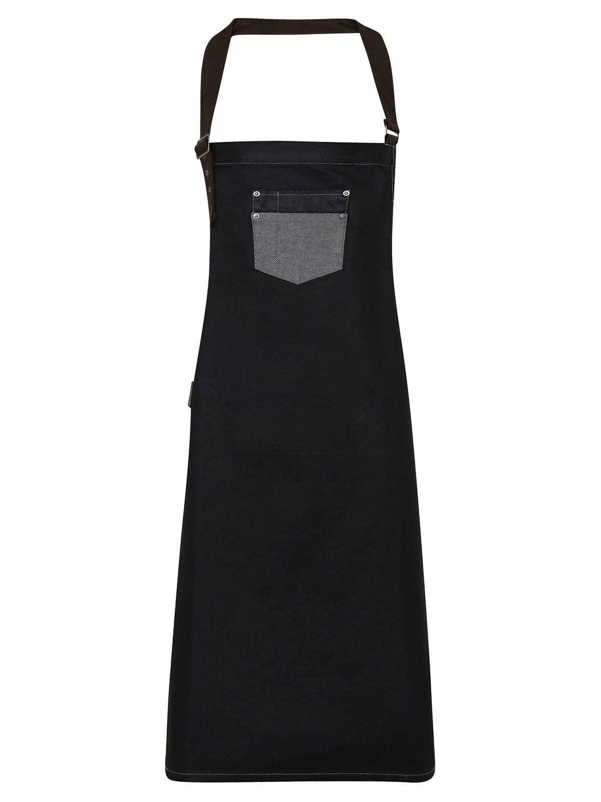 Immagine Division Waxed Look Denim With Faux Leather ather