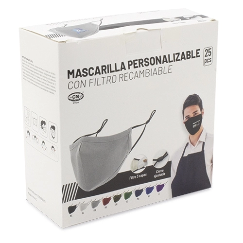 Immagine MASCARILLA CON FILTRO REUTILIZABLE ESPAÑA