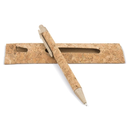 Immagine PENNA IN SUGHERO/FIBRA DI GRANO CON CUSTODIA IN SUGHERO