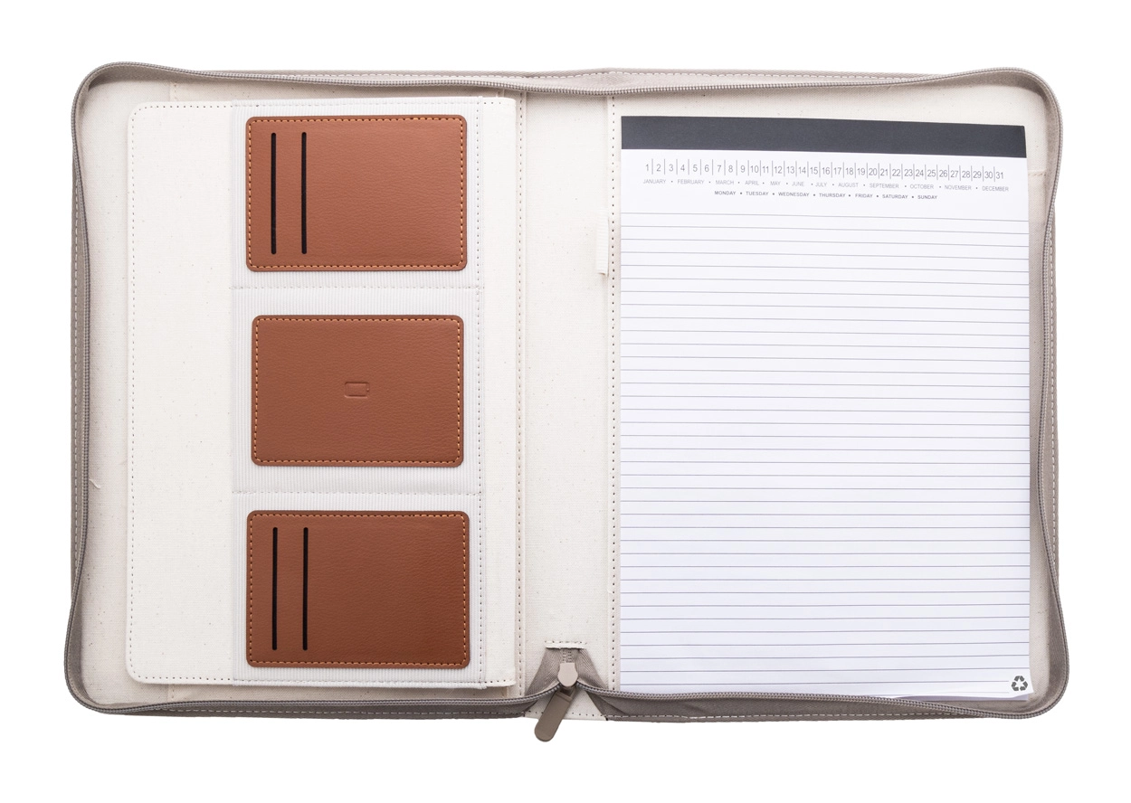 Immagine Carbasa Zip Portadocumenti in canvas riciclato