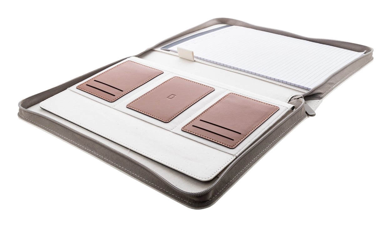 Immagine Carbasa Zip Portadocumenti in canvas riciclato