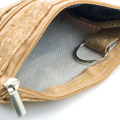 Immagine PORTAMONETE SUGHERO DOPPIA ZIP NATUR