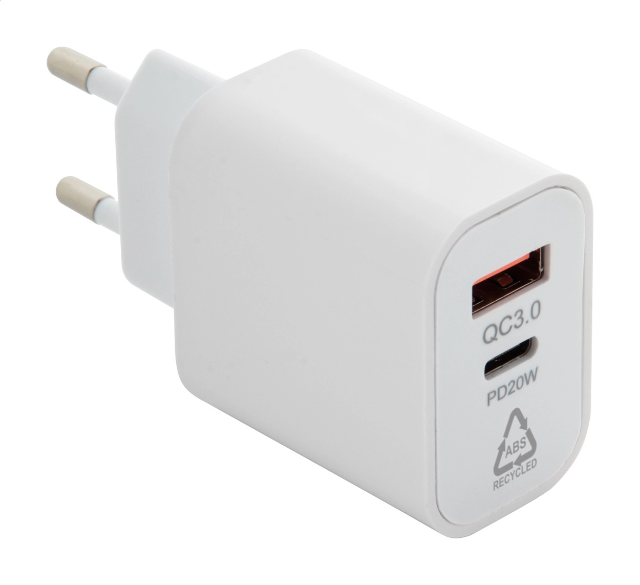 Immagine Recharge Caricabatterie USB da parete in ABS riciclato (RABS)