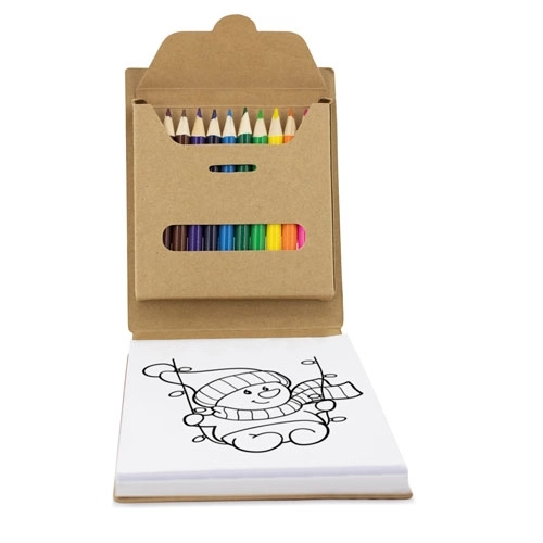 Immagine QUADERNO DA COLORARE + SCATOLA 12 MATITE COLORATE 
