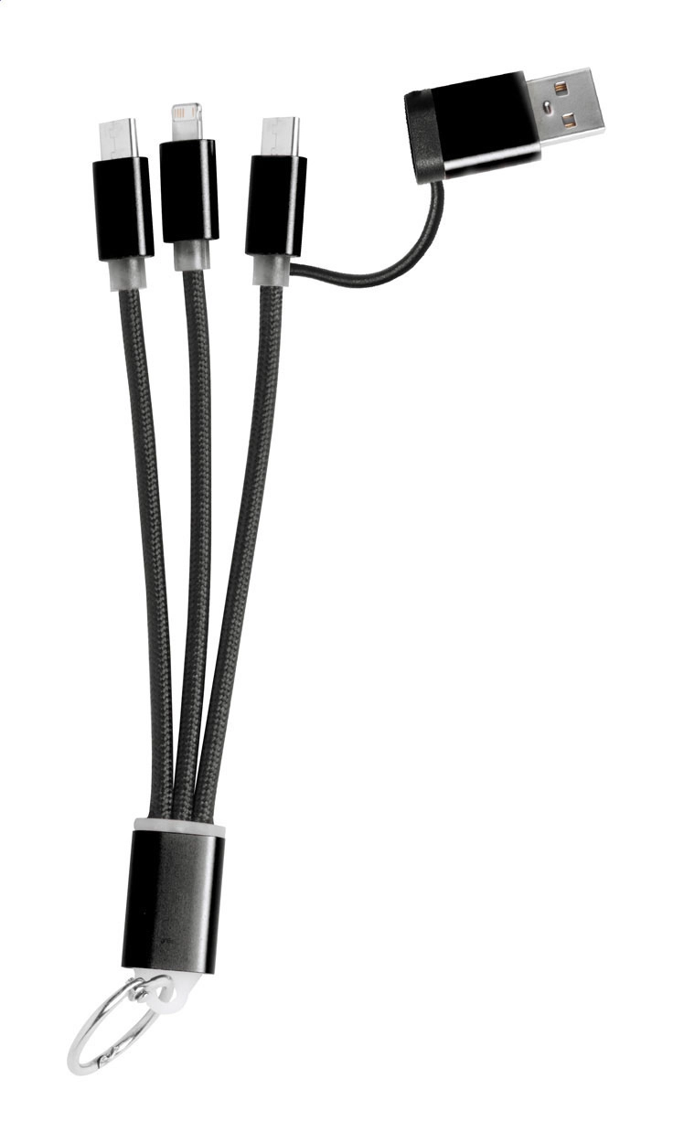 Immagine Rashort Portachiavi con cavo di ricarica USB
