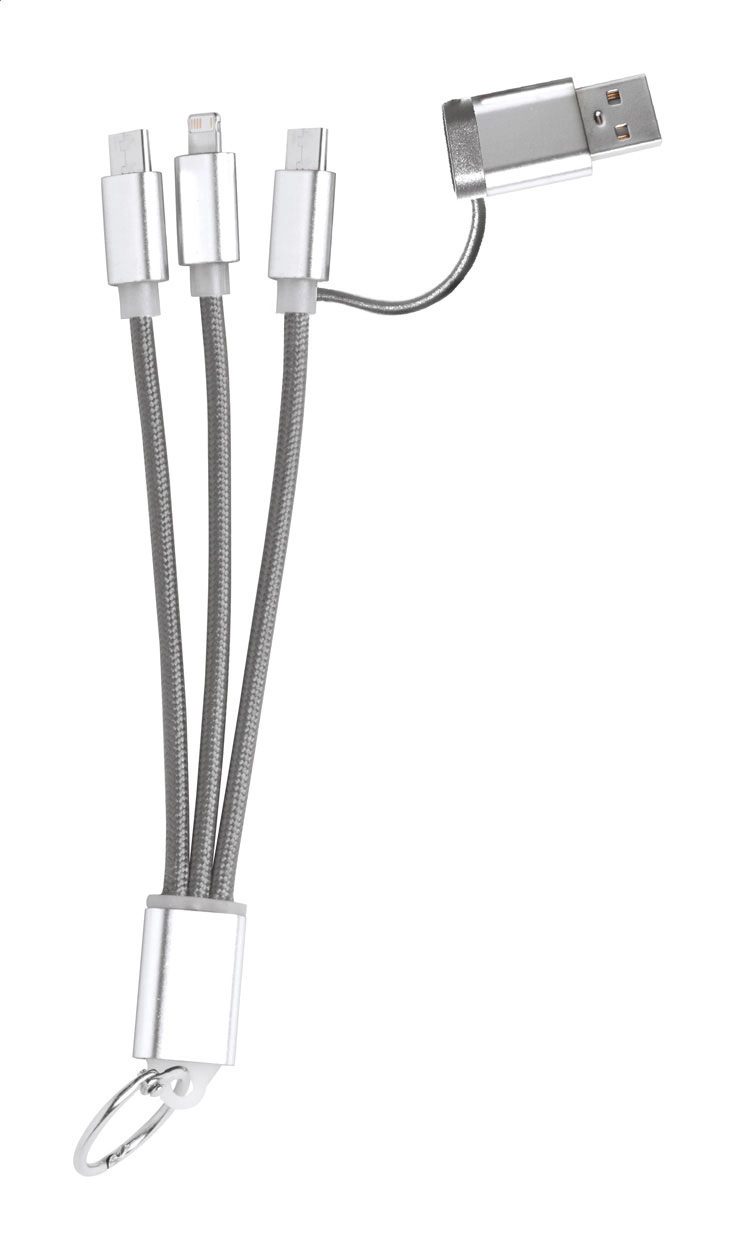 Immagine Rashort Portachiavi con cavo di ricarica USB