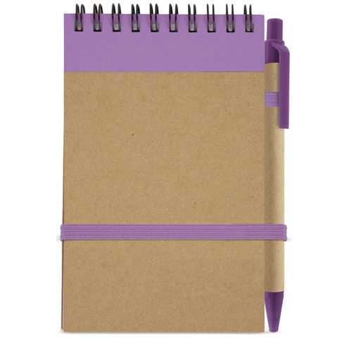 Immagine BLOC NOTES CON PENNA RICICLATO 