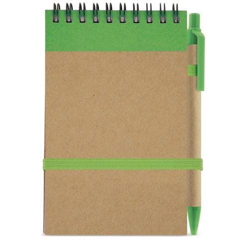 Immagine BLOC NOTES CON PENNA RICICLATO 
