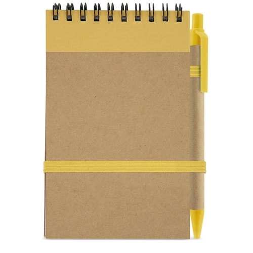 Immagine BLOC NOTES CON PENNA RICICLATO 