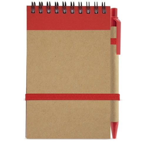 Immagine BLOC NOTES CON PENNA RICICLATO 