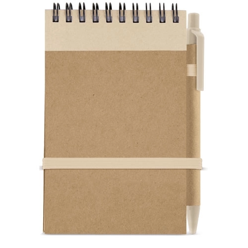 Immagine BLOC NOTES CON PENNA RICICLATO 