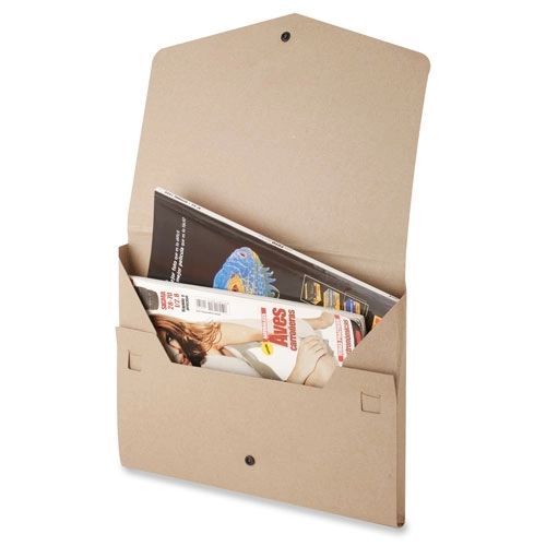 Immagine CARTELLA CARTA RICICLATA CON BOTTONE 