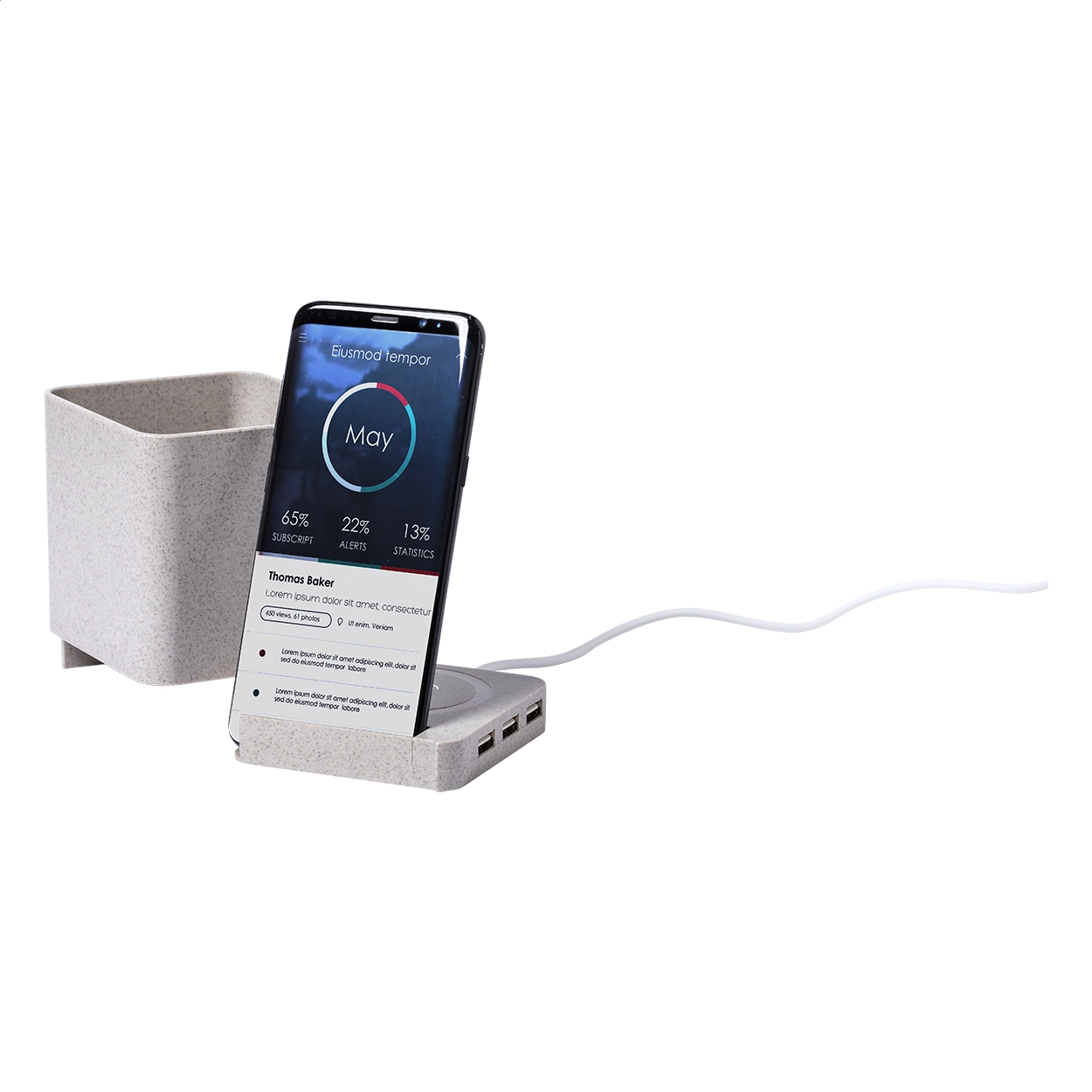 Immagine Ampdesk portapenne multifunzione