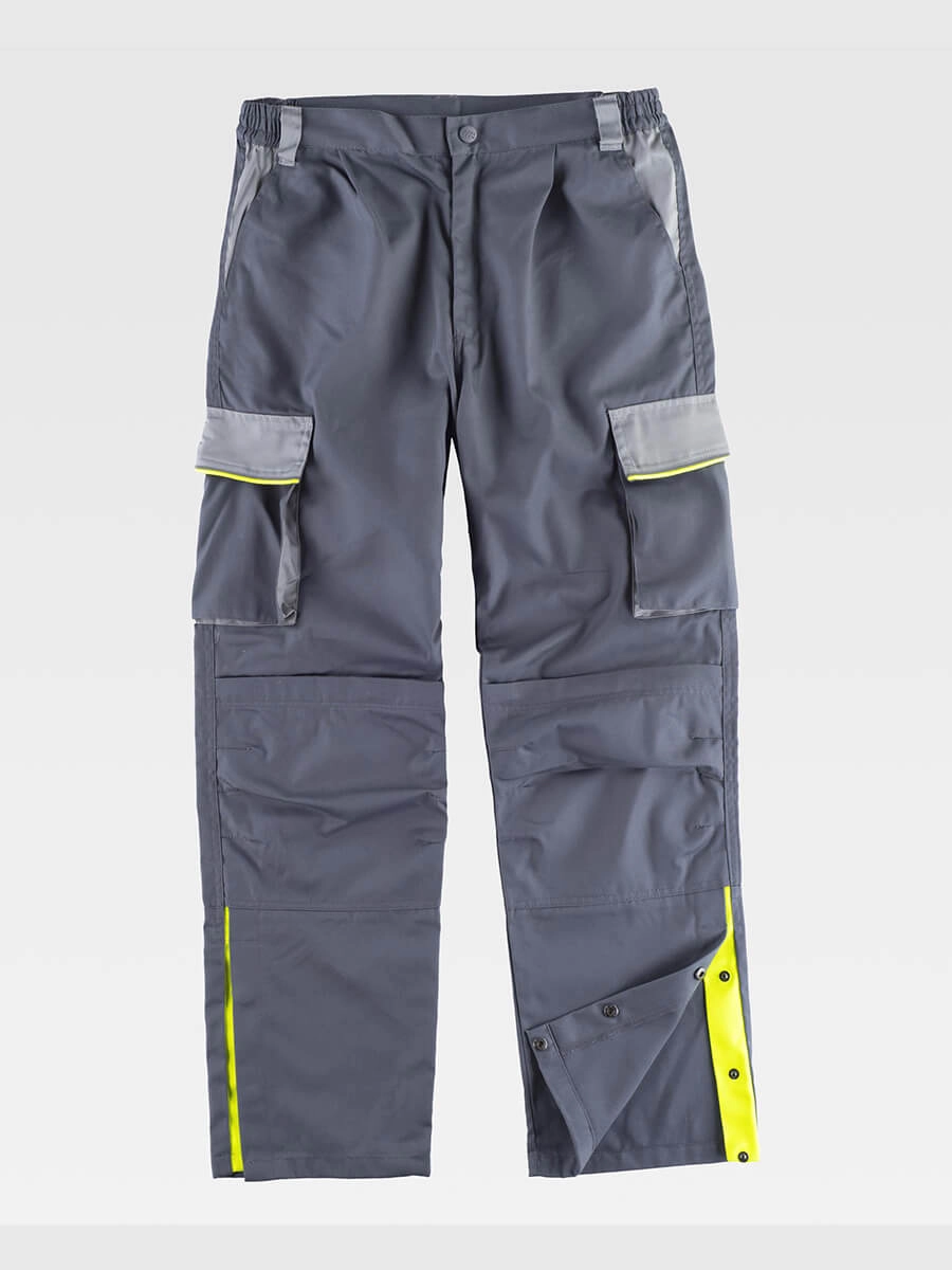 Immagine PANTALONE DA LAVORO MULTITASCHE PROTEZIONE ALLE GINOCCHIA RINFORZI NEI GLUTEI