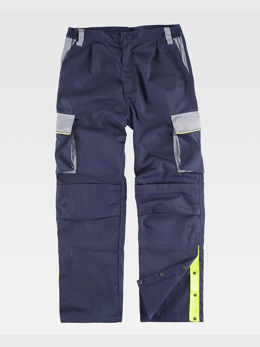 Immagine PANTALONE DA LAVORO MULTITASCHE PROTEZIONE ALLE GINOCCHIA RINFORZI NEI GLUTEI