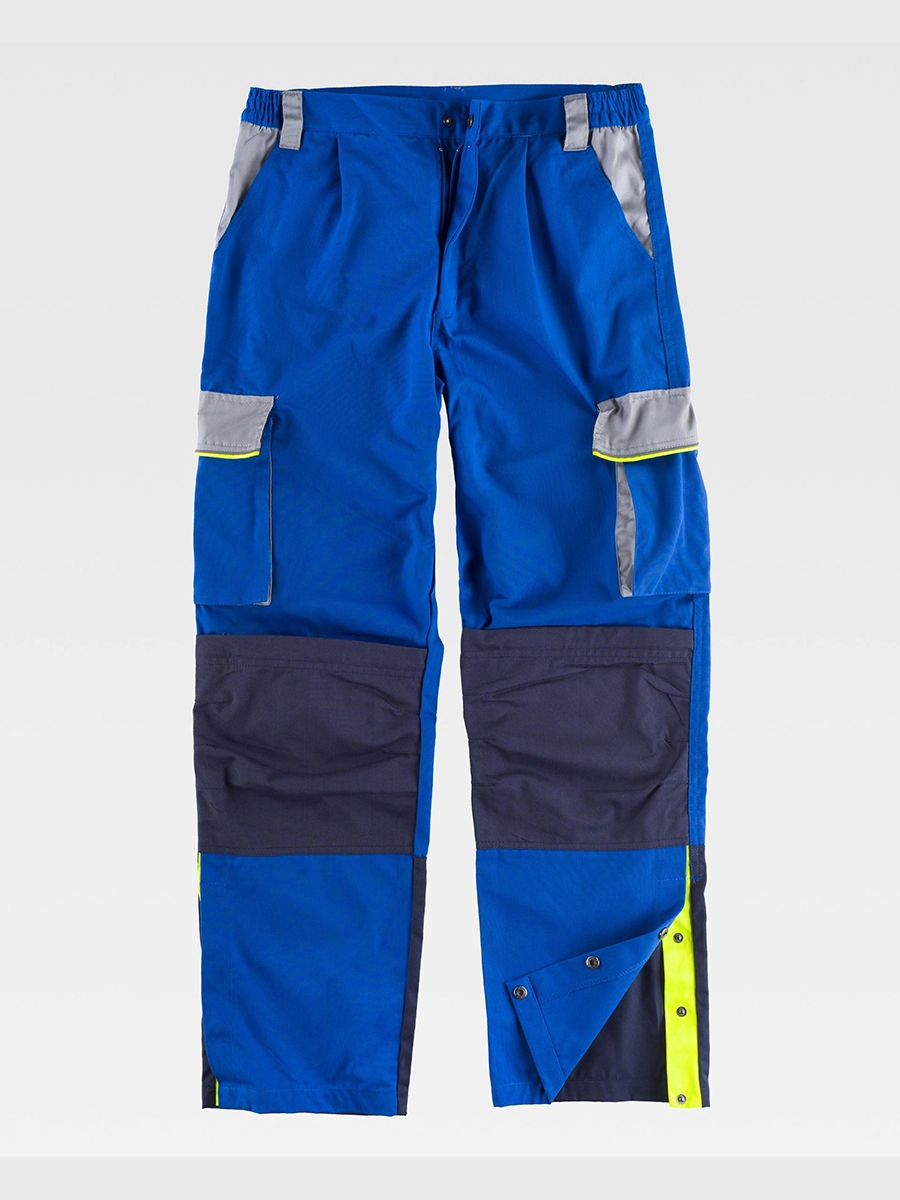 Immagine PANTALONE DA LAVORO MULTITASCHE PROTEZIONE ALLE GINOCCHIA RINFORZI NEI GLUTEI