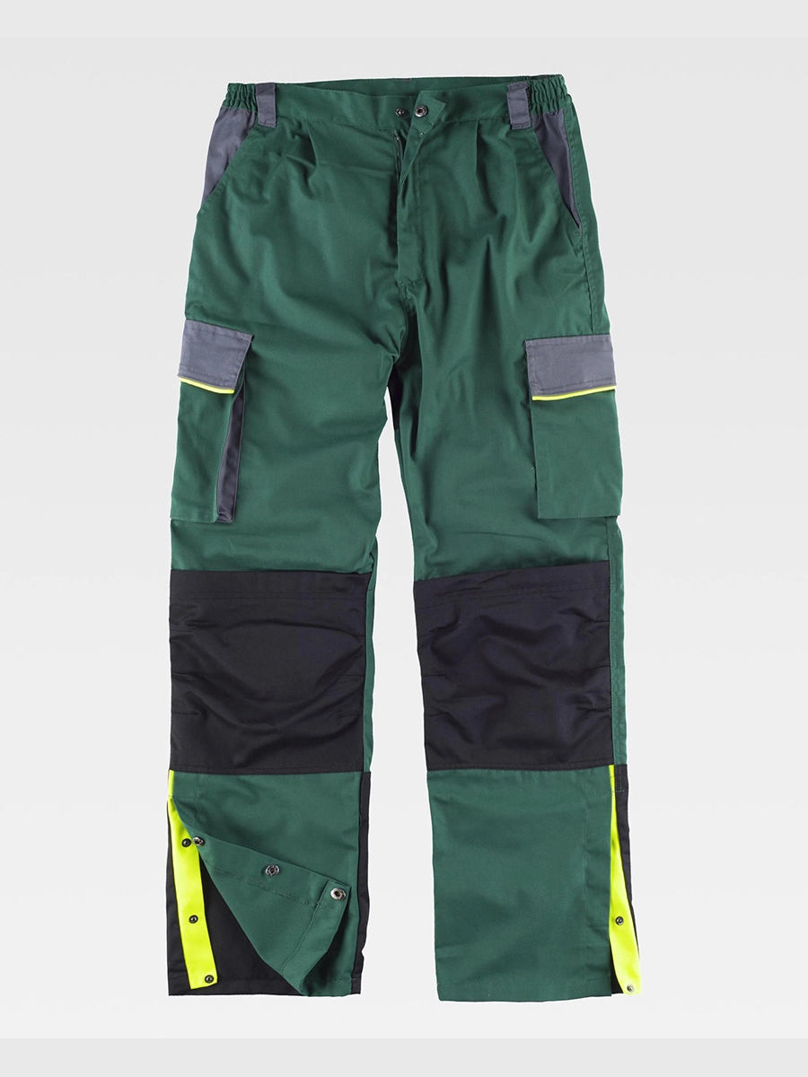 Immagine PANTALONE DA LAVORO MULTITASCHE PROTEZIONE ALLE GINOCCHIA RINFORZI NEI GLUTEI