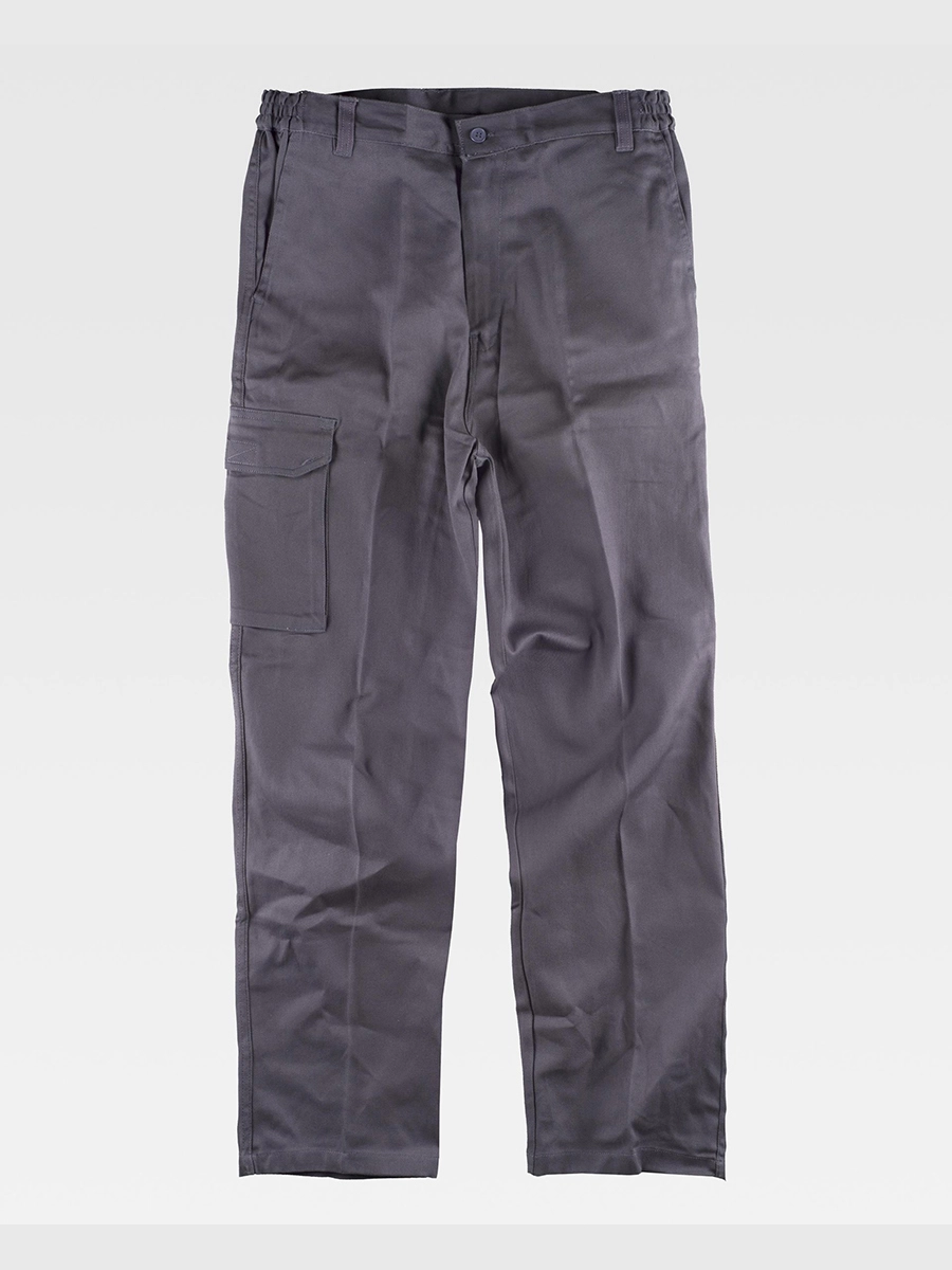 Immagine PANTALONE DA LAVORO MULTITASCHE IN COTONE